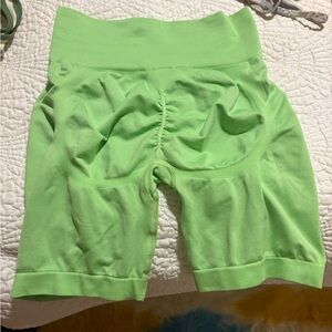 Vibrant Lime Women's Bike Shorts